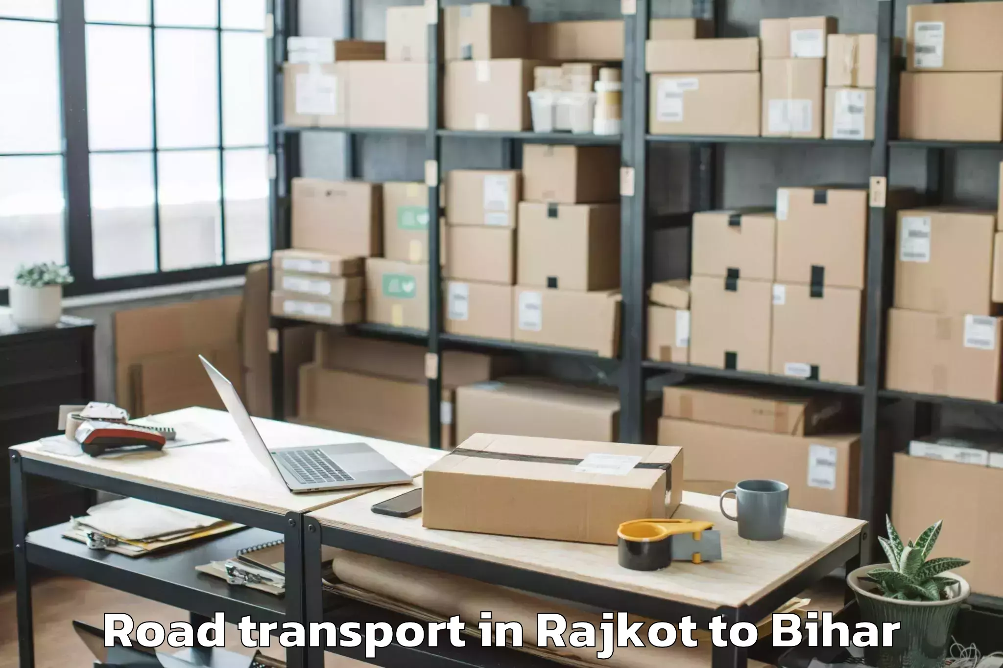 Easy Rajkot to Majhaulia Road Transport Booking